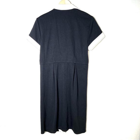 Spense black and cream button down casual sheath dress size 6? b197 - Picture 3 of 3